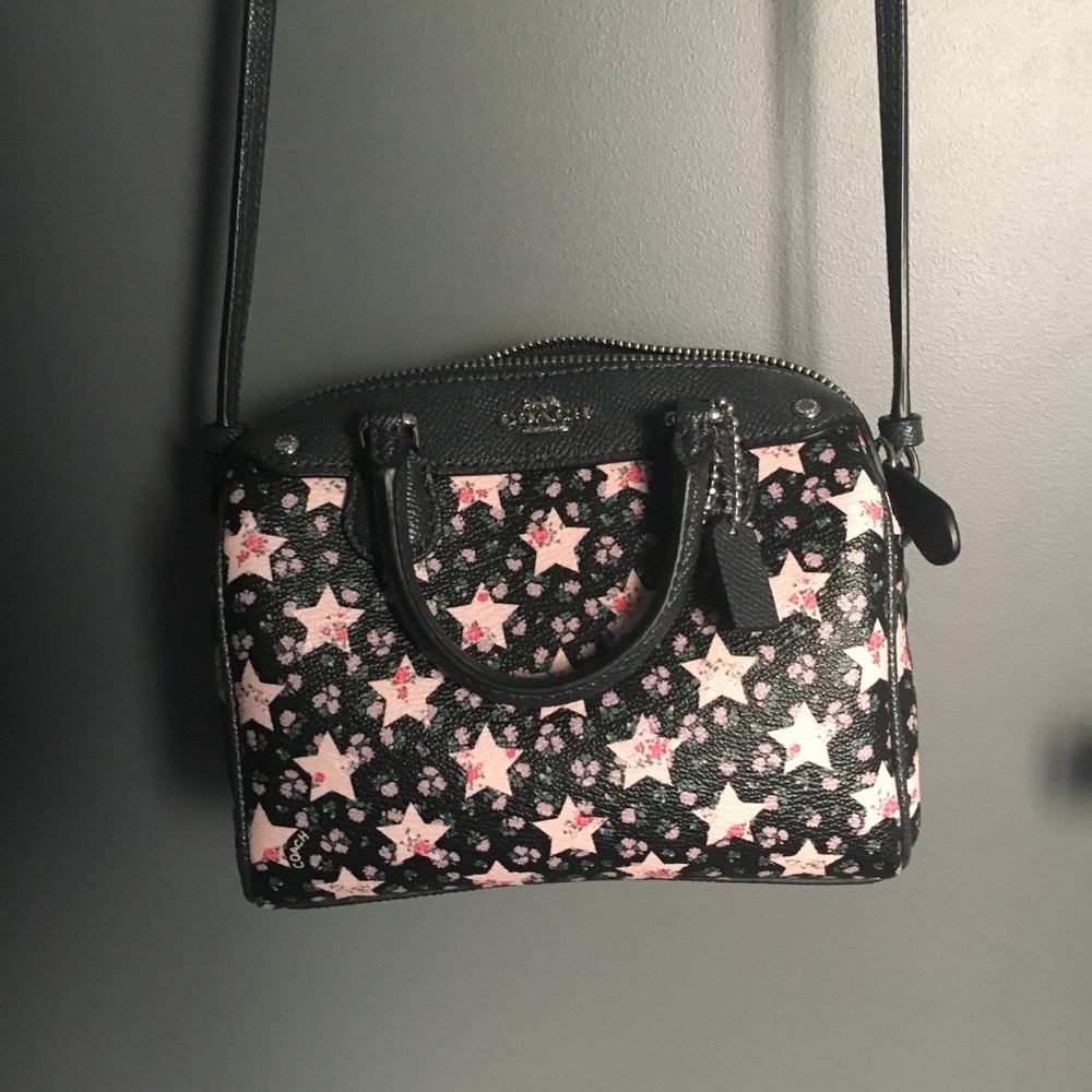 Mini COACH pebbles leather bag
